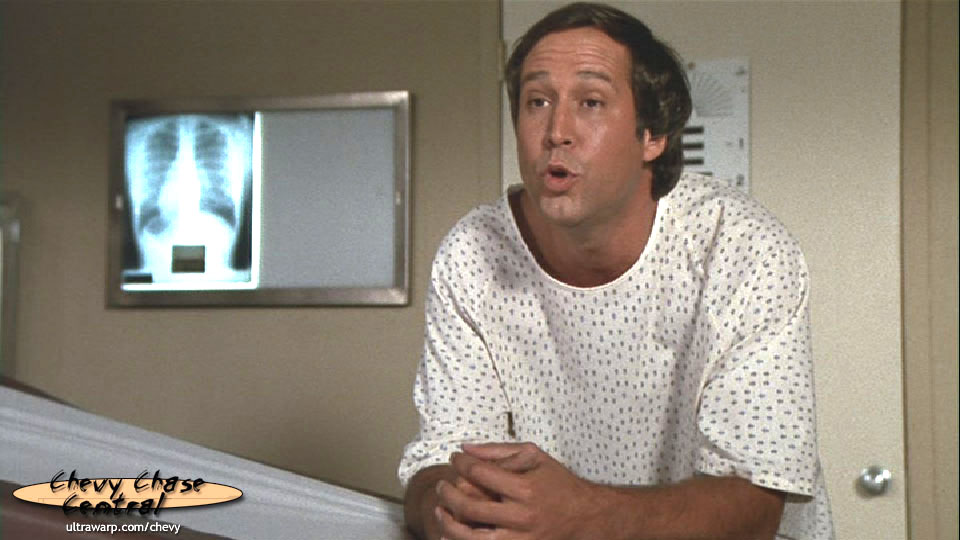 “Sure, but, the end was really, very sudden.” Screenshot from the film Fletch.