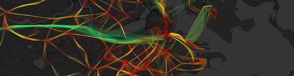 "MBTA Bus Speeds" by Andy Woodruff, from The Atlas of Design Volume 2 (used with permission)