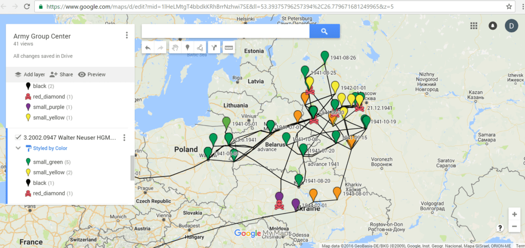 My first foray into geospatial mapping using the free version of Google Map maker. It still left much to be desired.