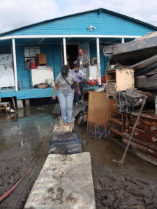 A storm-damaged house on Isle de Jean Charles. Photo by Flickr user <a href="https://www.flickr.com/photos/karenapricot/2834277301/in/photostream/" target="_blank">Karen Apricot</a>.