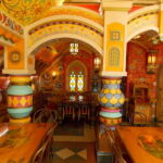 The restaurant is a peculiar mix of McDonald's and the inside of Hansel and Gretel's cottage; it is exceedingly popular among Russians and tourists alike. It makes an odd nostalgic memorial to Russia's past as well as to capitalist fast food. (Conti, 2014)