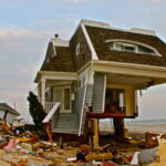 A ruined house on Rockaway Beach, a month after the storm. (December 2012) A ruined house on Rockaway Beach, a month after the storm. (December 2012)