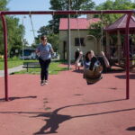 Levitation and levity at Bellerive Park in the Carondelet neighborhood of St. Louis. Photo by Nathan Jandl. Levitation and levity at Bellerive Park in the Carondelet neighborhood of St. Louis. Photo by Nathan Jandl.