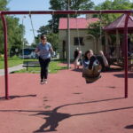 Levitation and levity at Bellerive Park in the Carondelet neighborhood of St. Louis. Photo by Nathan Jandl. Levitation and levity at Bellerive Park in the Carondelet neighborhood of St. Louis. Photo by Nathan Jandl.