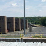 Lock 10 on the Upper Mississippi River in Gutenberg, Iowa. Photo by Daniel Grant. Lock 10 on the Upper Mississippi River in Gutenberg, Iowa. Photo by Daniel Grant.