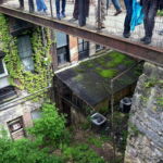 Downtown Galena, Illinois is nestled against steep bluffs, making for unique architectural spaces. Photo by Eric Nost. terrace