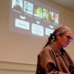 University of Wisconsin-Madison’s Professor Laurie Beth Clark introducing a presentation and panel discussion about the projects at Psi: Performance Climates (Performance Studies International), University of Melbourne. Photo by Michael Peterson, 2016. University of Wisconsin-Madison’s Professor Laurie Beth Clark introducing a presentation and panel discussion about the projects at Psi: Performance Climates (Performance Studies International), University of Melbourne. Photo by Michael Peterson, 2016.